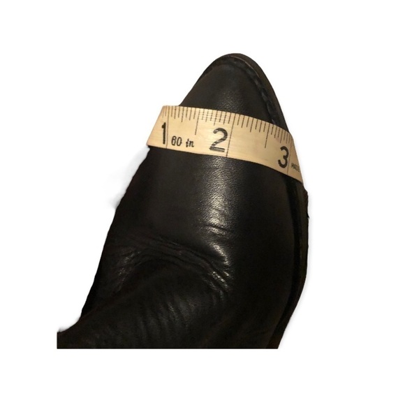 musse & Cloud Black Leather  Pull-on Ankle Boots Size 37 - Picture 7 of 8
